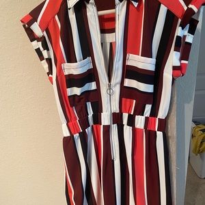 Collared colorful dress